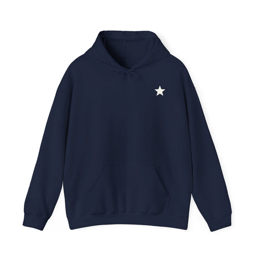 Star Print Hooded Sweatshirt