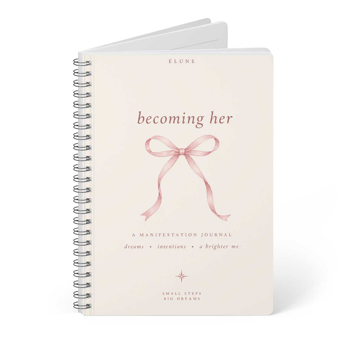 Becoming Her Manifestation Journal — A5 Wirobound Notebook