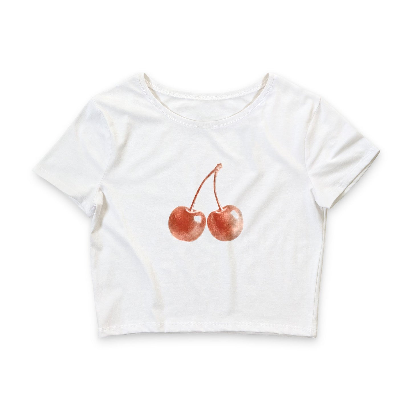 Cherry Graphic Crop Tee