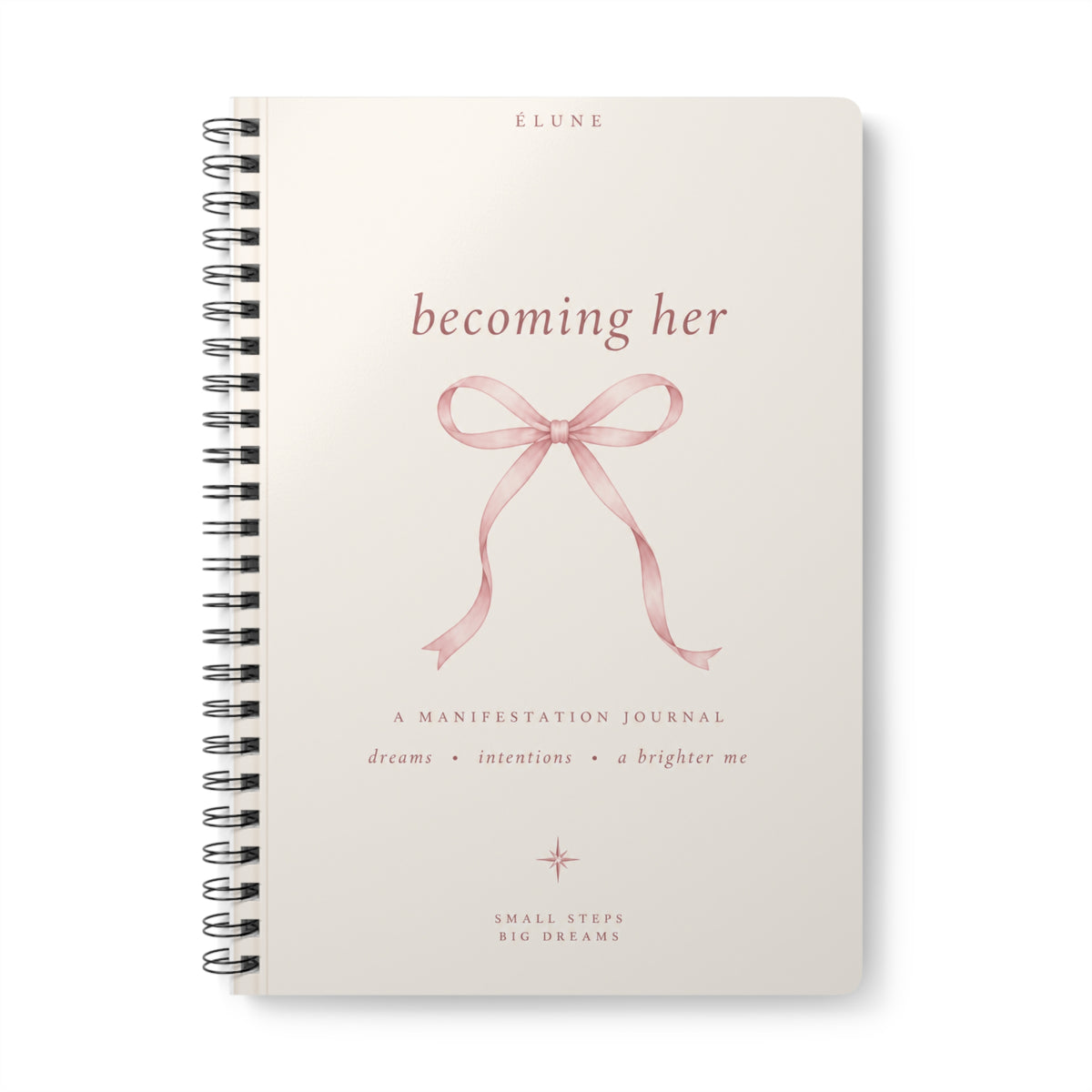 Becoming Her Manifestation Journal — A5 Wirobound Notebook