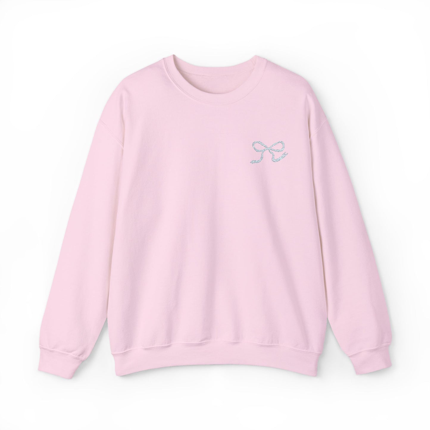 Crewneck Sweatshirt • Small Blue Ribbon Graphic