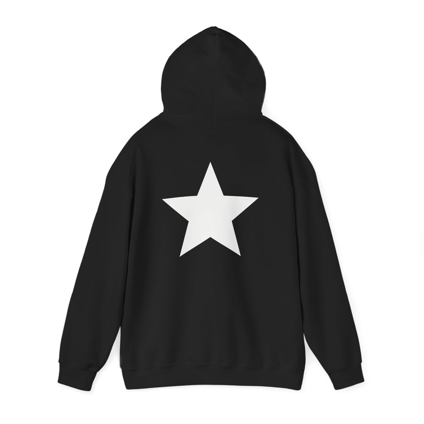 Star Print Hooded Sweatshirt
