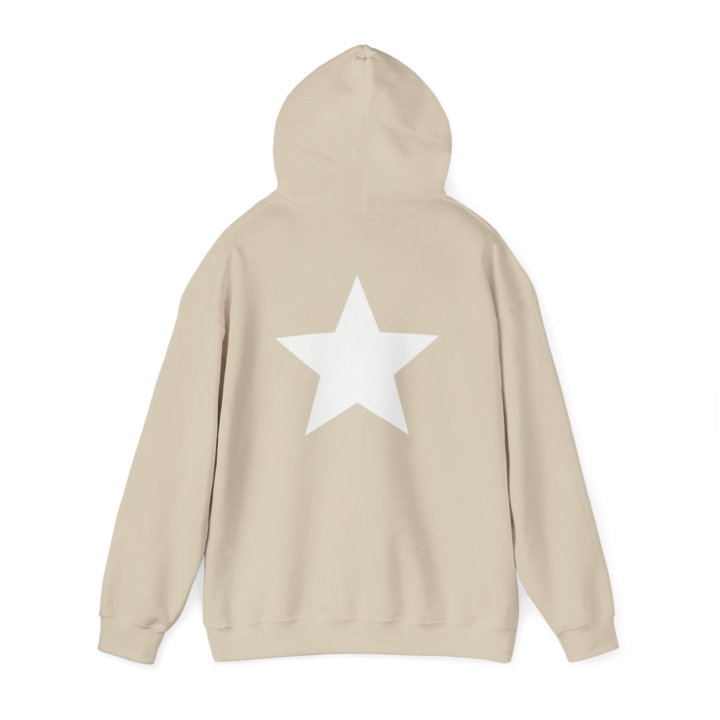 Star Print Hooded Sweatshirt