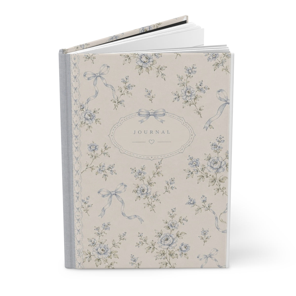 Floral Vintage Hardcover Journal — 'Same Girl, Bigger Dreams, Brighter Days' Lined Notebook