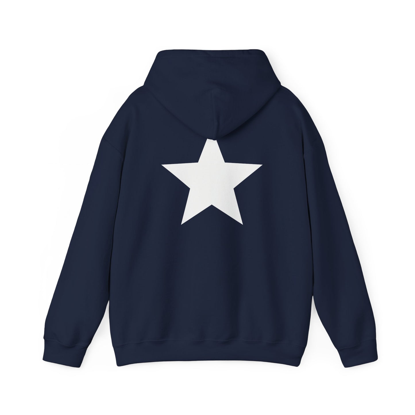 Star Print Hooded Sweatshirt