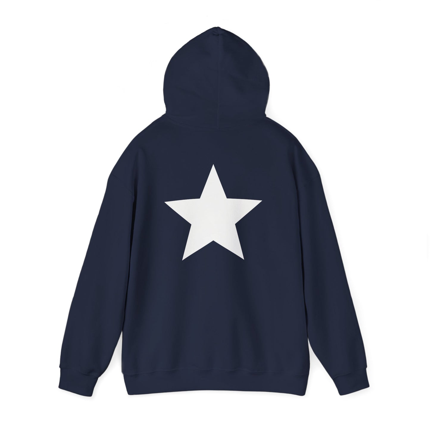 Star Print Hooded Sweatshirt