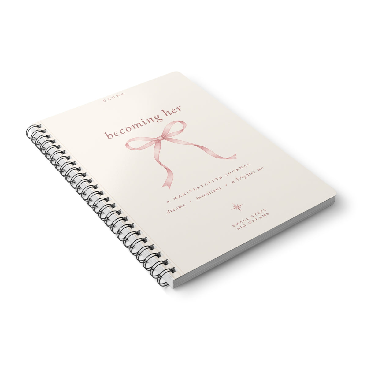 Becoming Her Manifestation Journal — A5 Wirobound Notebook