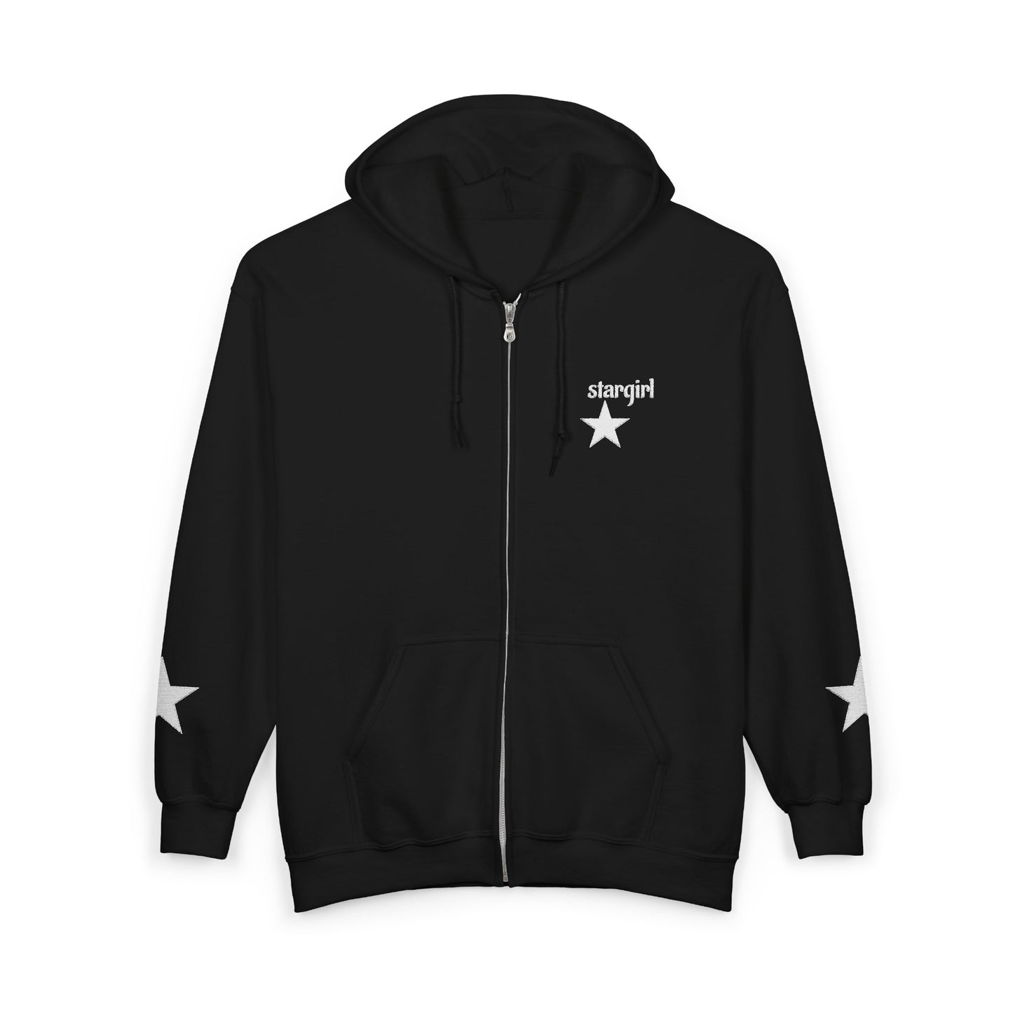 Black Star Zip Hoddie