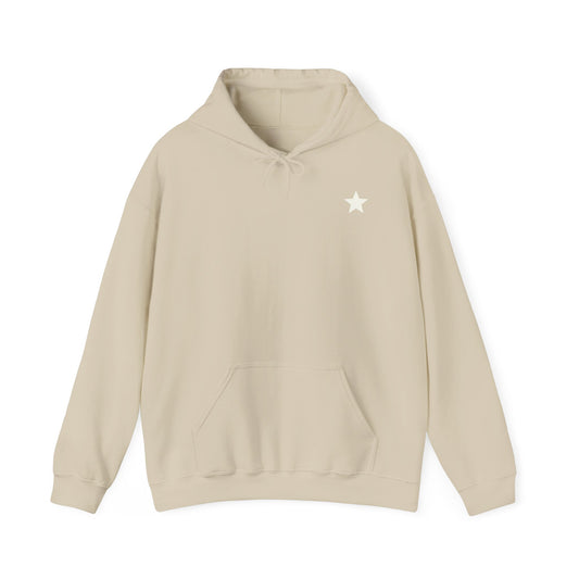 Star Print Hooded Sweatshirt